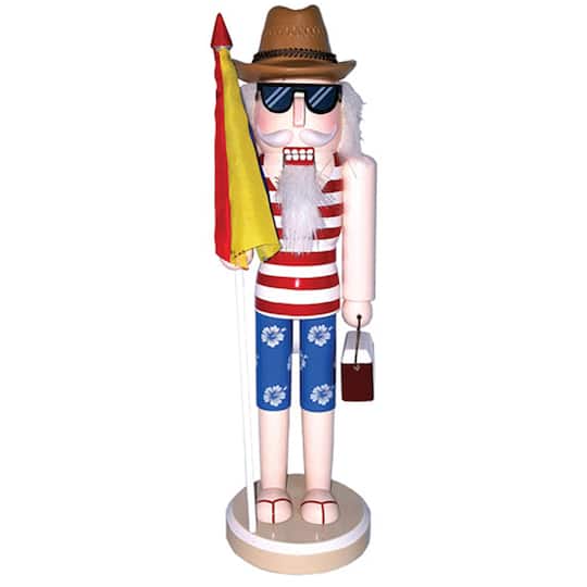 Santa's Workshop 14" Day At The Beach Nutcracker